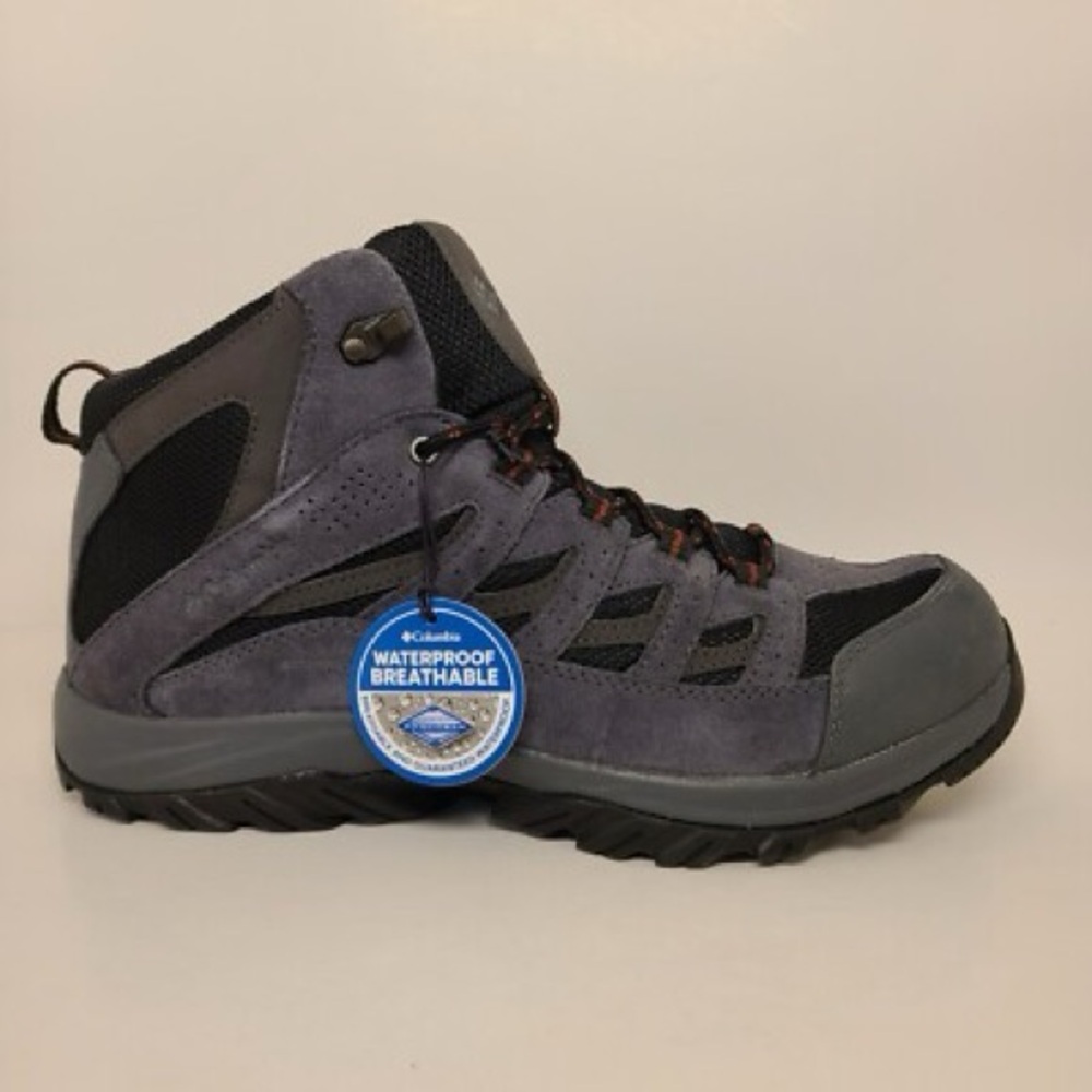 NWT: Columbia Crestwood Mens Gray Hiking Boots